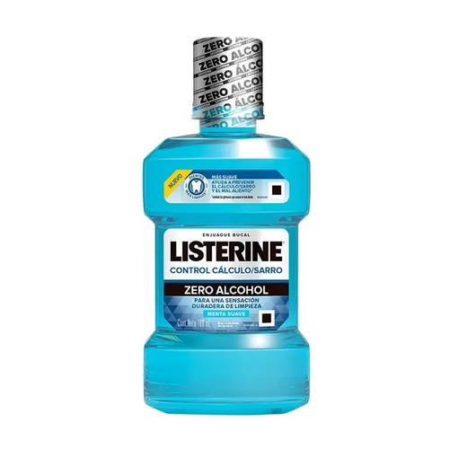Enjuague Bucal Listerine Control Cálculo Zero Alcohol X 180 Ml